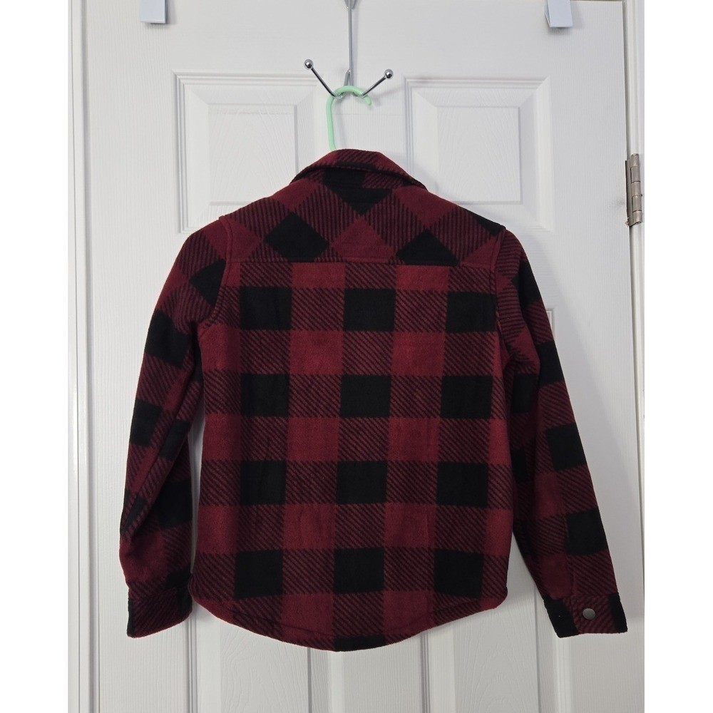 Weatherproof Boys Fleece & Sharpa Jacket Size 8 Has Snap Closure.
