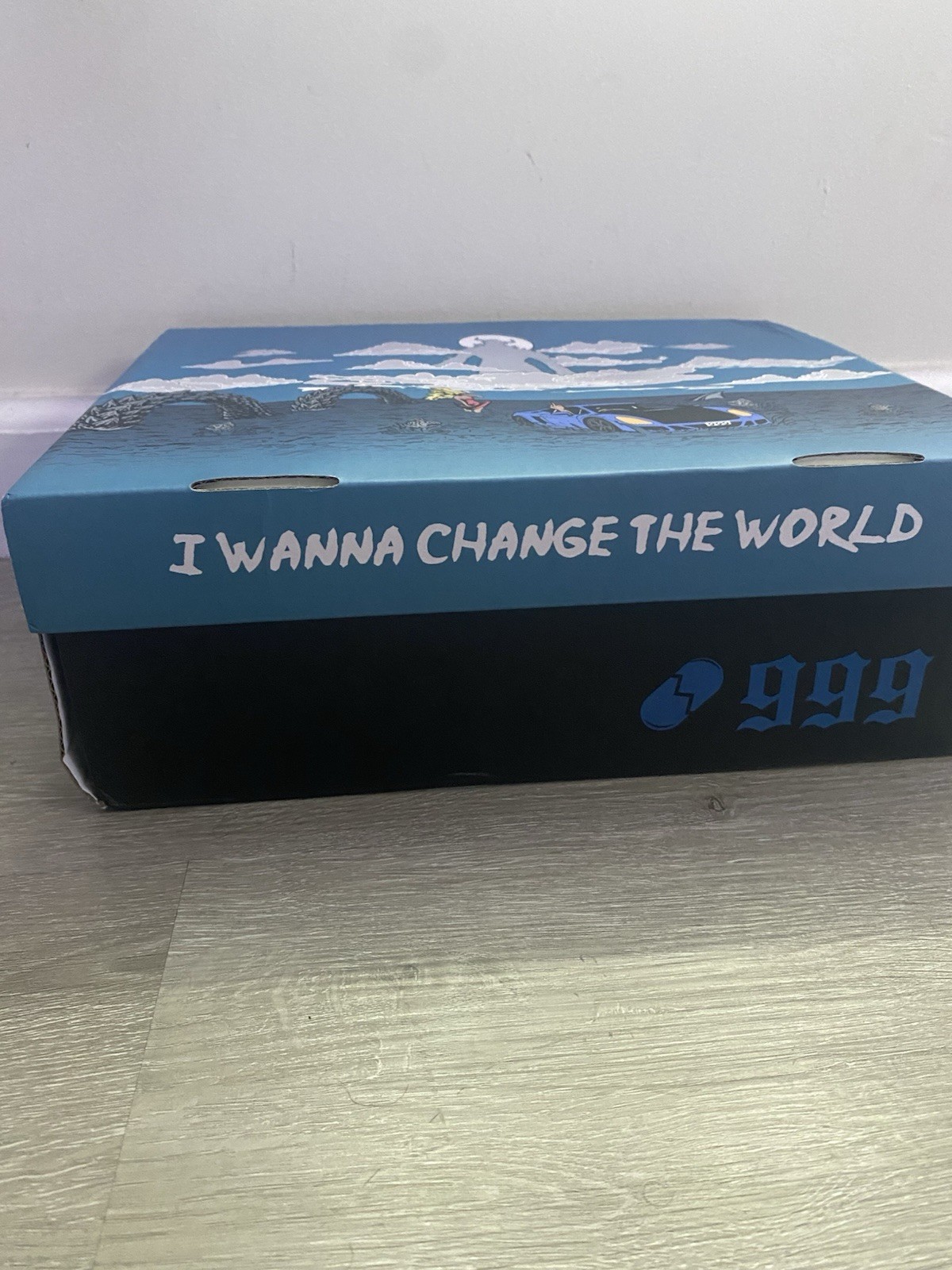 Juice WRLD Limited Edition Low Top Lace-Up Athletic Sneakers Blue Purple