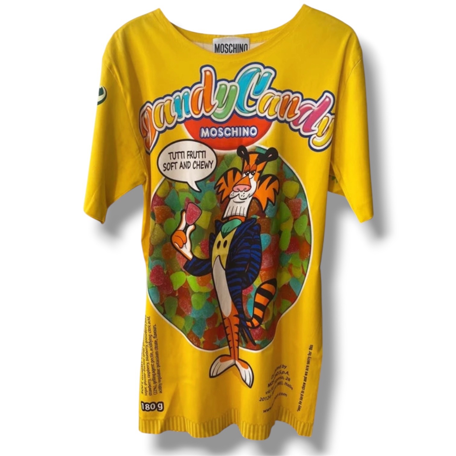Moschino Dandy Candy Candy Crush Long T-shirt Dress Y2K