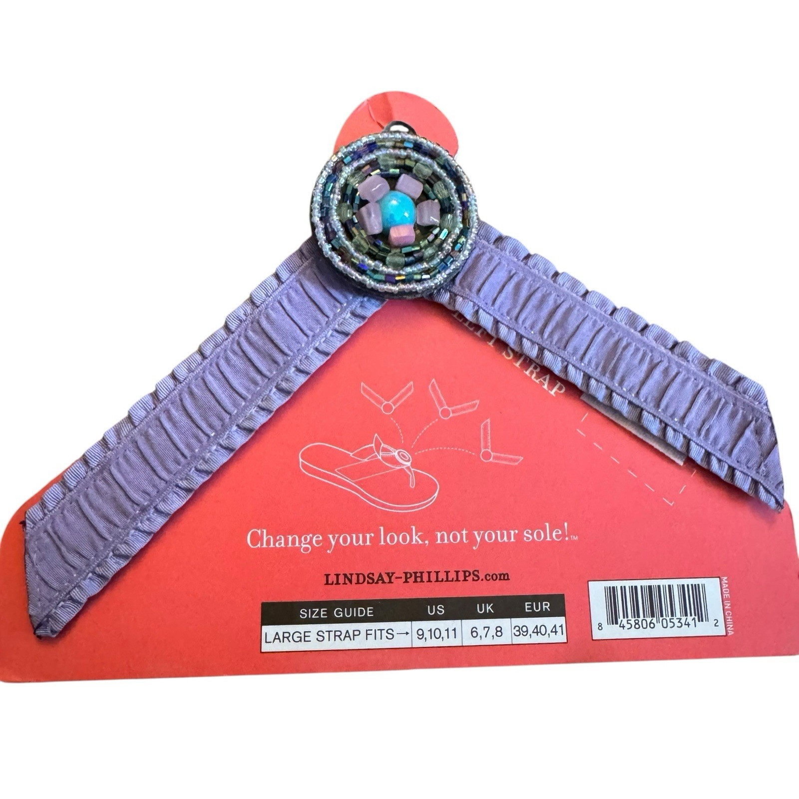 Lindsay Phillips SwitchFlops Interchangeable Straps Large 9/10/11 Abelina Sable