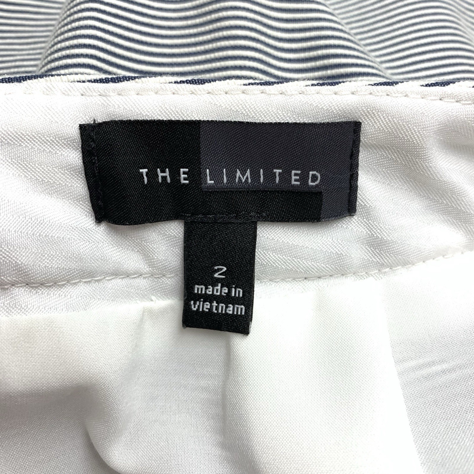 The Limited Striped Sailor Skirt A-Line Size 2 Blue White Nautical Preppy Yacht