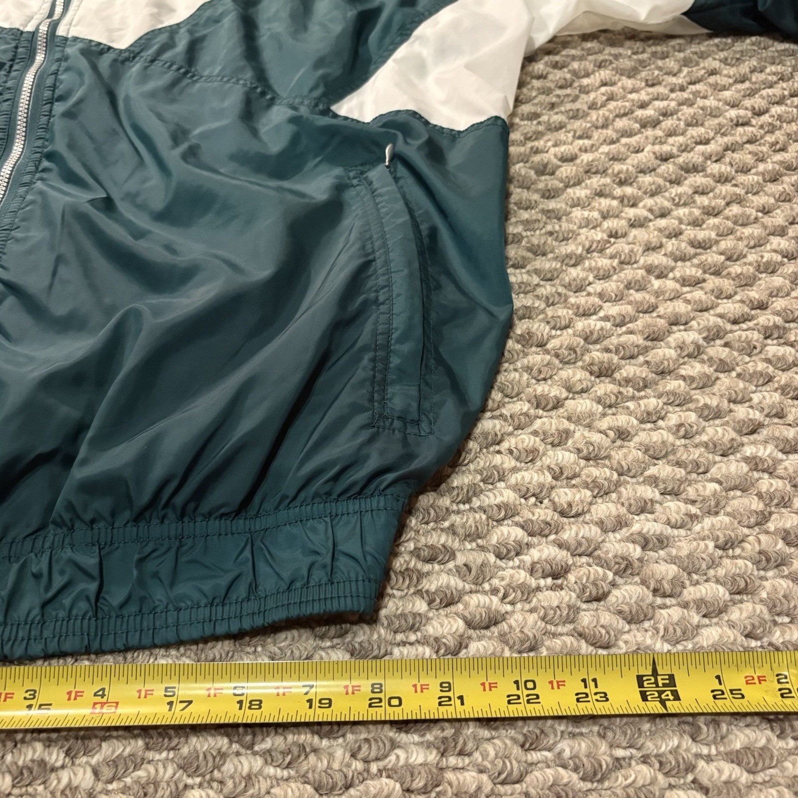 Vintage 90s Adidas Big Logo Windbreaker Jacket Green White Men’s 2XT Tall Rare