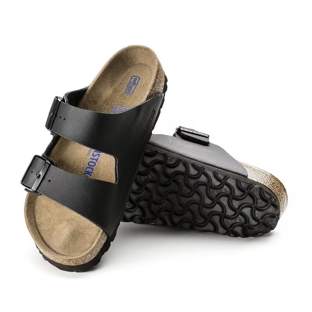 Birkenstock Arizona Soft Footbed Stone/Mocha/Black/Blue Comfort Sandals EU37-45