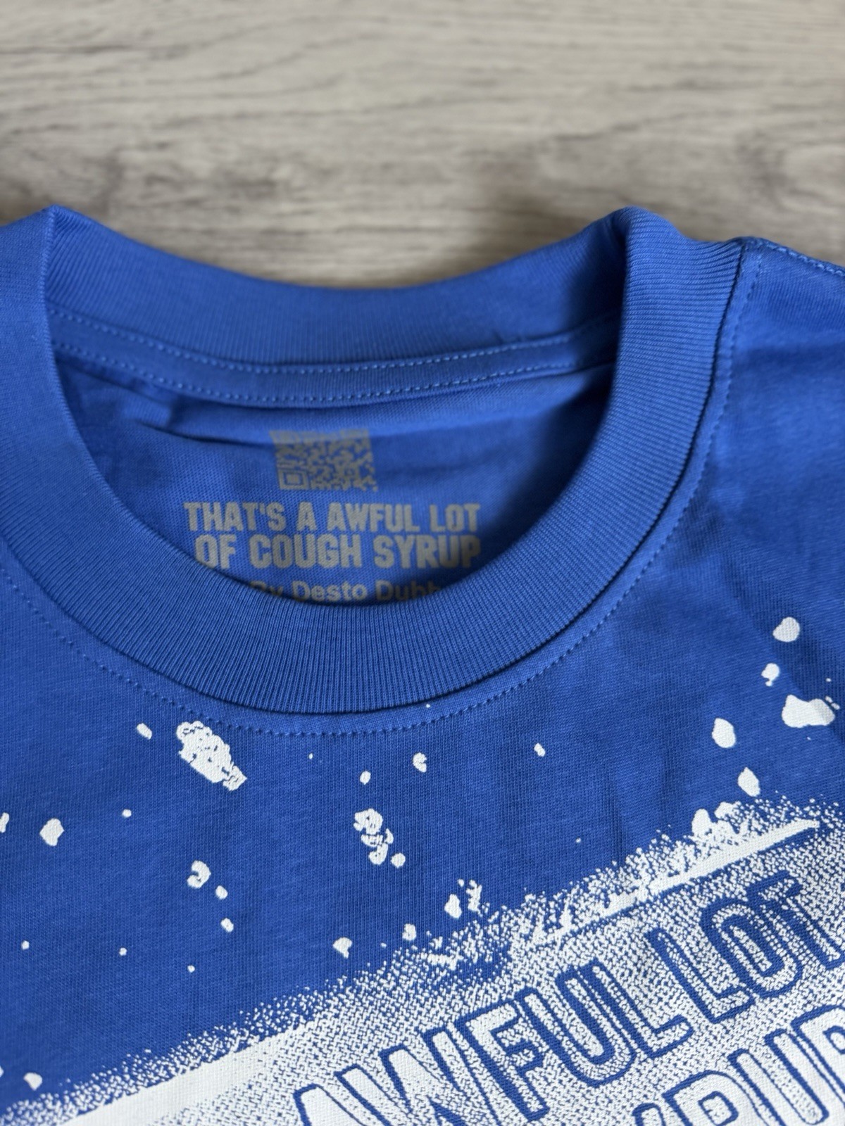 That’s’s A Awful Lot Of Cough Syrup “Razor Blade” T-Shirt – Royal Blue