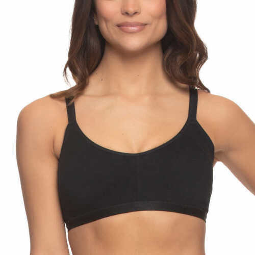 Felina Ladies’ Side Smoothing Bra, 2 Pack, Black/Beige, NEW