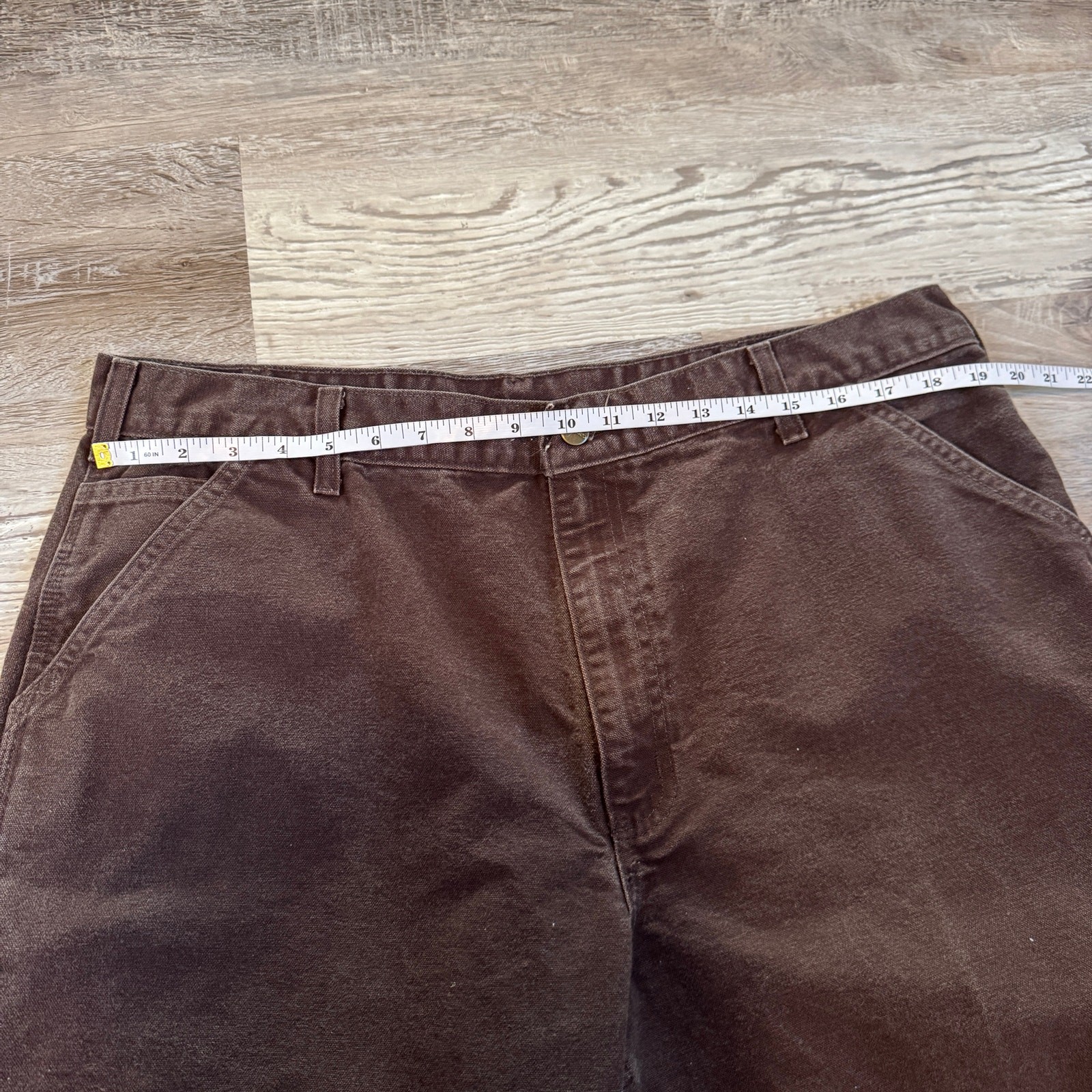 Carhartt B11 DKB Original Dungaree Fit Duck Carpenter Pants Brown 40×30 Utility