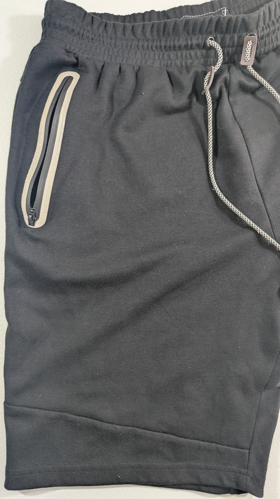 Wicked Stitch RN78227 Men’s Black Sweat Jogger Shorts Size 2XL Inseam 11 Inches