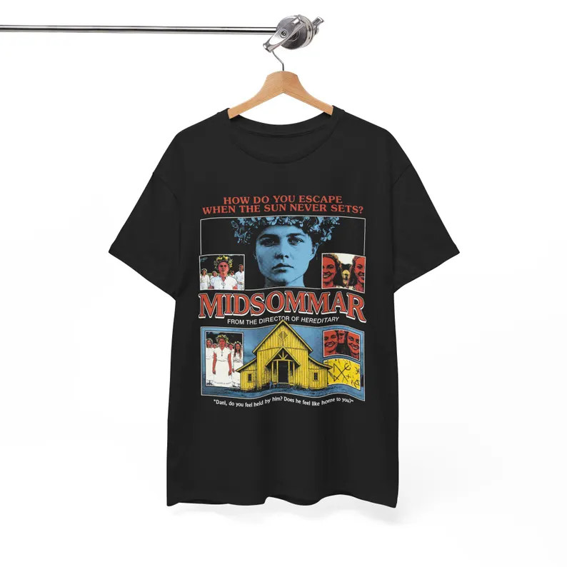Midsommar Folk Horror T-Shirt, A24 Cinema Shirt, Ari Aster Film Graphic Tee