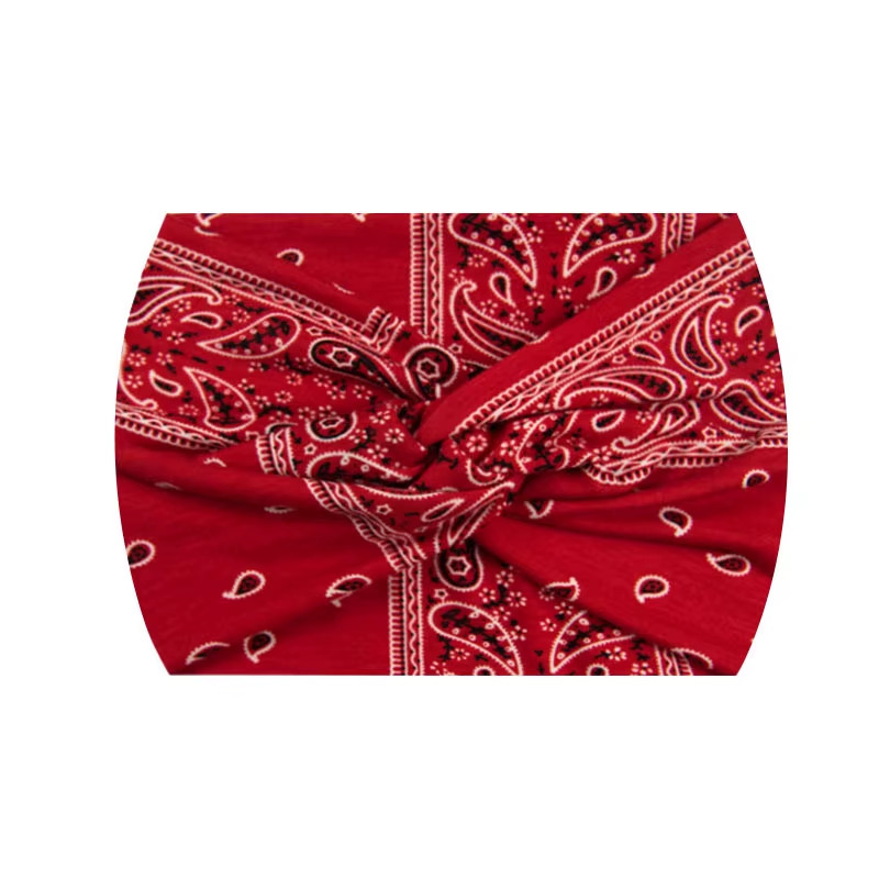 Widening 18CM Stretch Printed Sports Sweatband Headband Headscarf Hairband Hair