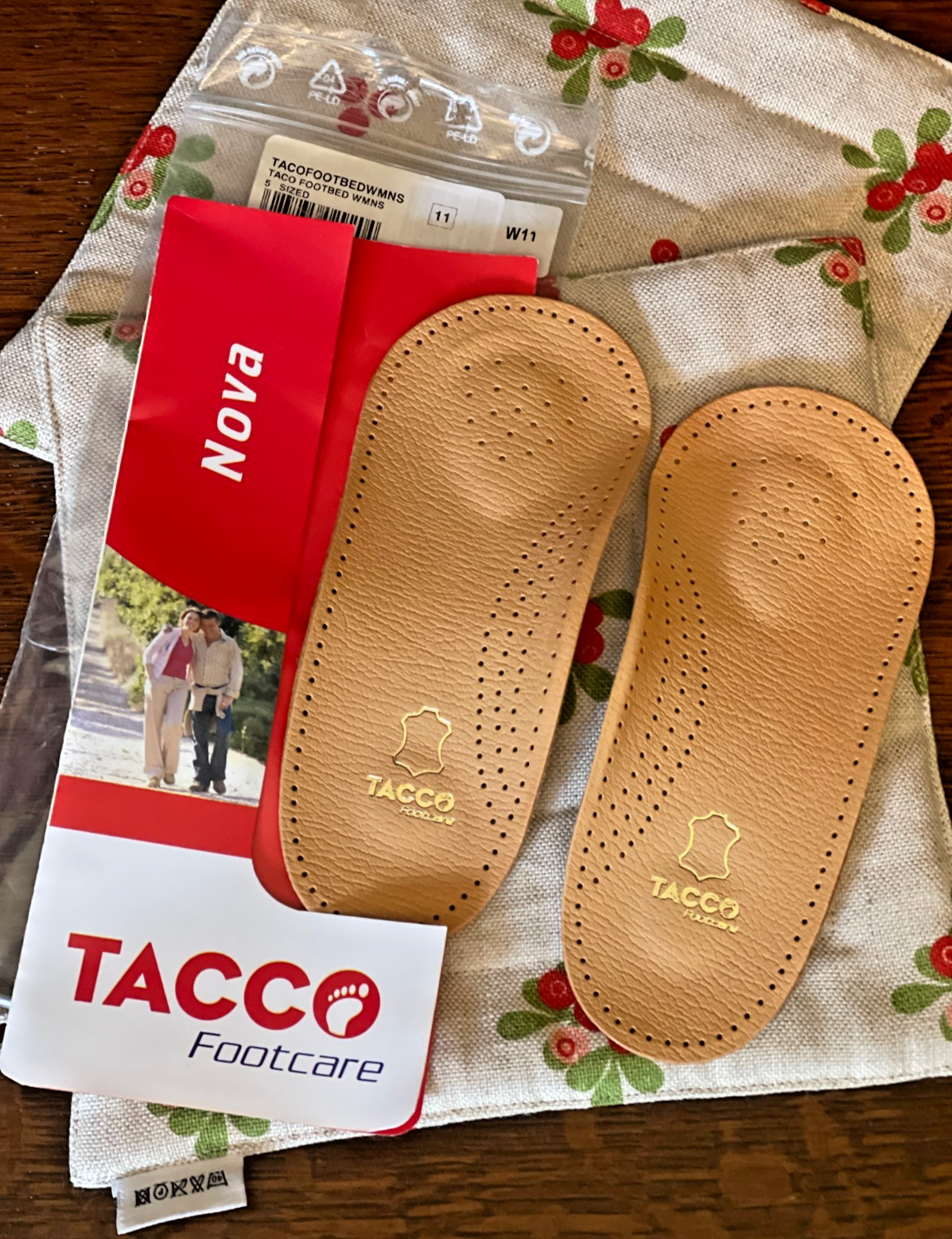 Tacco Nova Footbed 3/4 Leather Arch Support Insole -Germany Women’s Size 11 #676