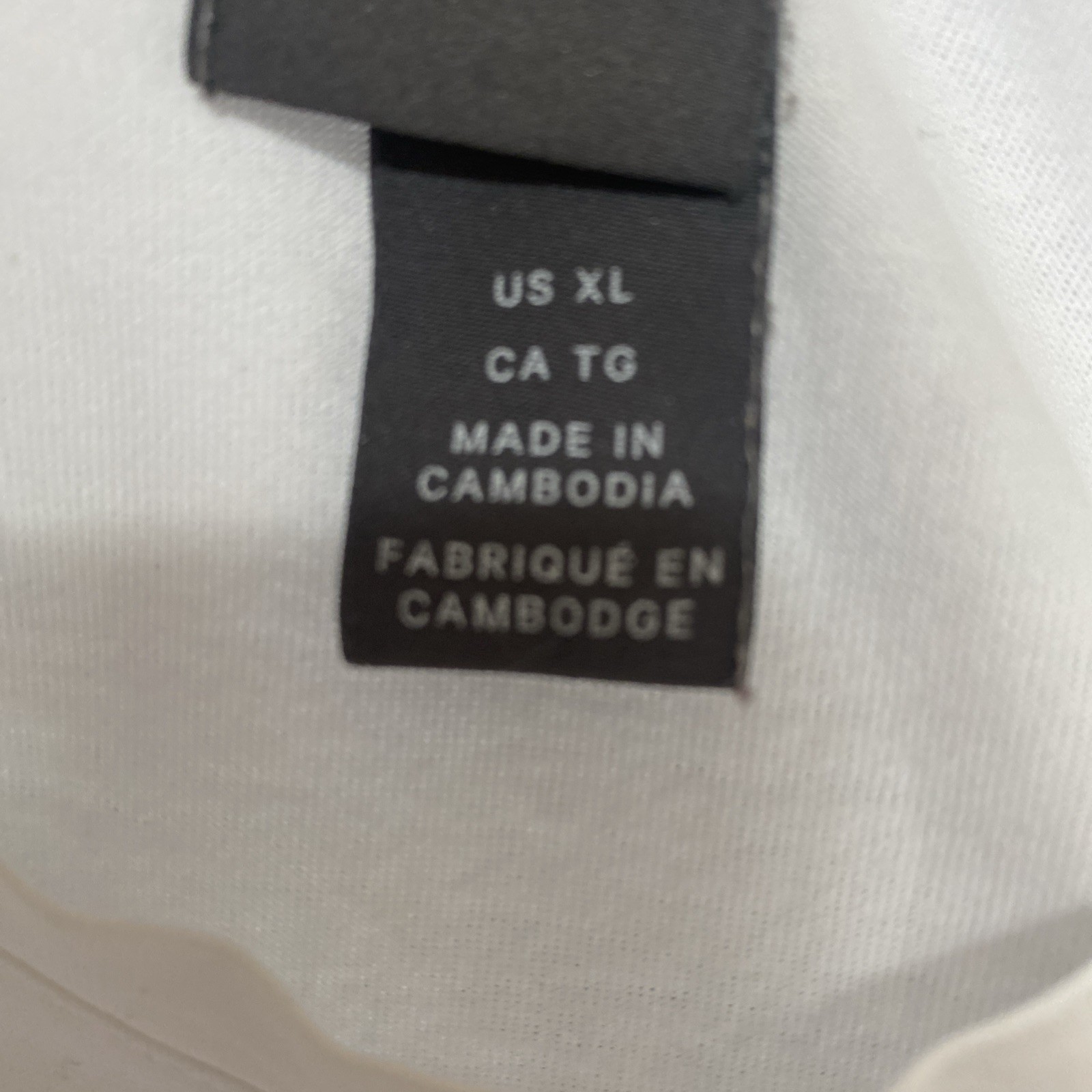 H&M 100% Cotton Summer White Vacation T-shirt Classic Ringer Size XL