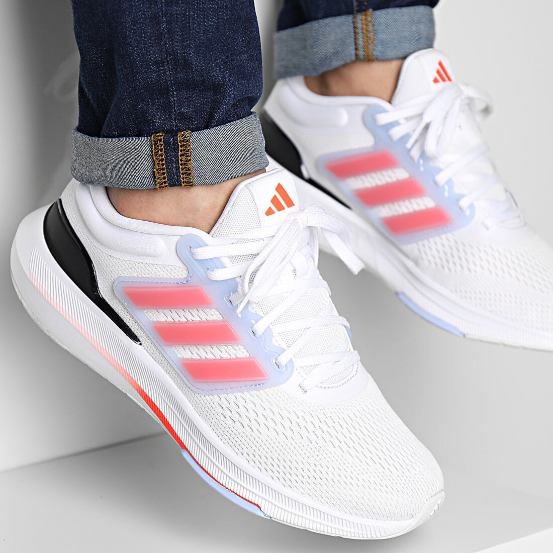 Adidas Ultrabounce Men’s Athletic Sneaker White Running Shoe Trainers #771