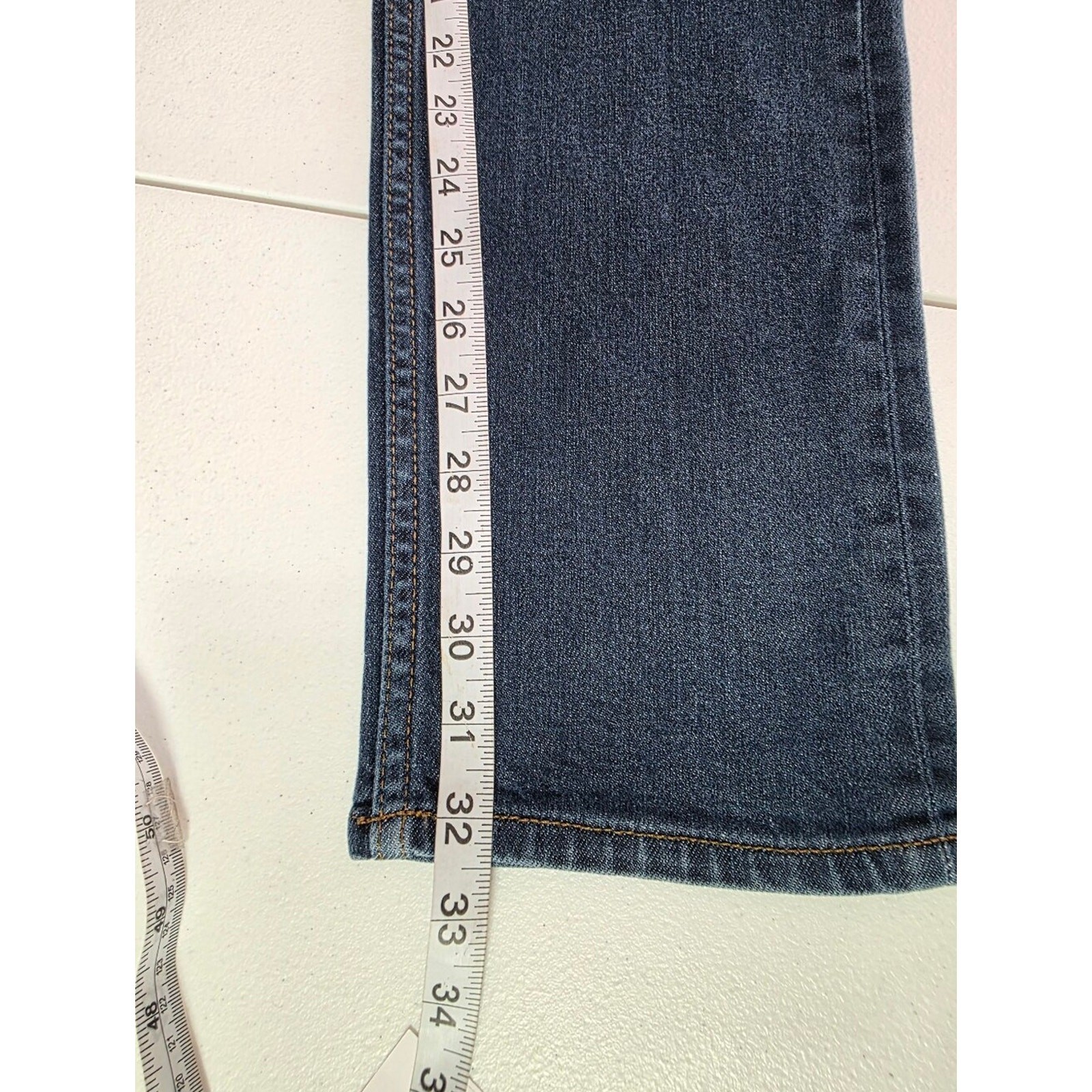 Hudson Blake Slim Straight Selvedge Button Fly Jeans Men 34×31 Dark Wash