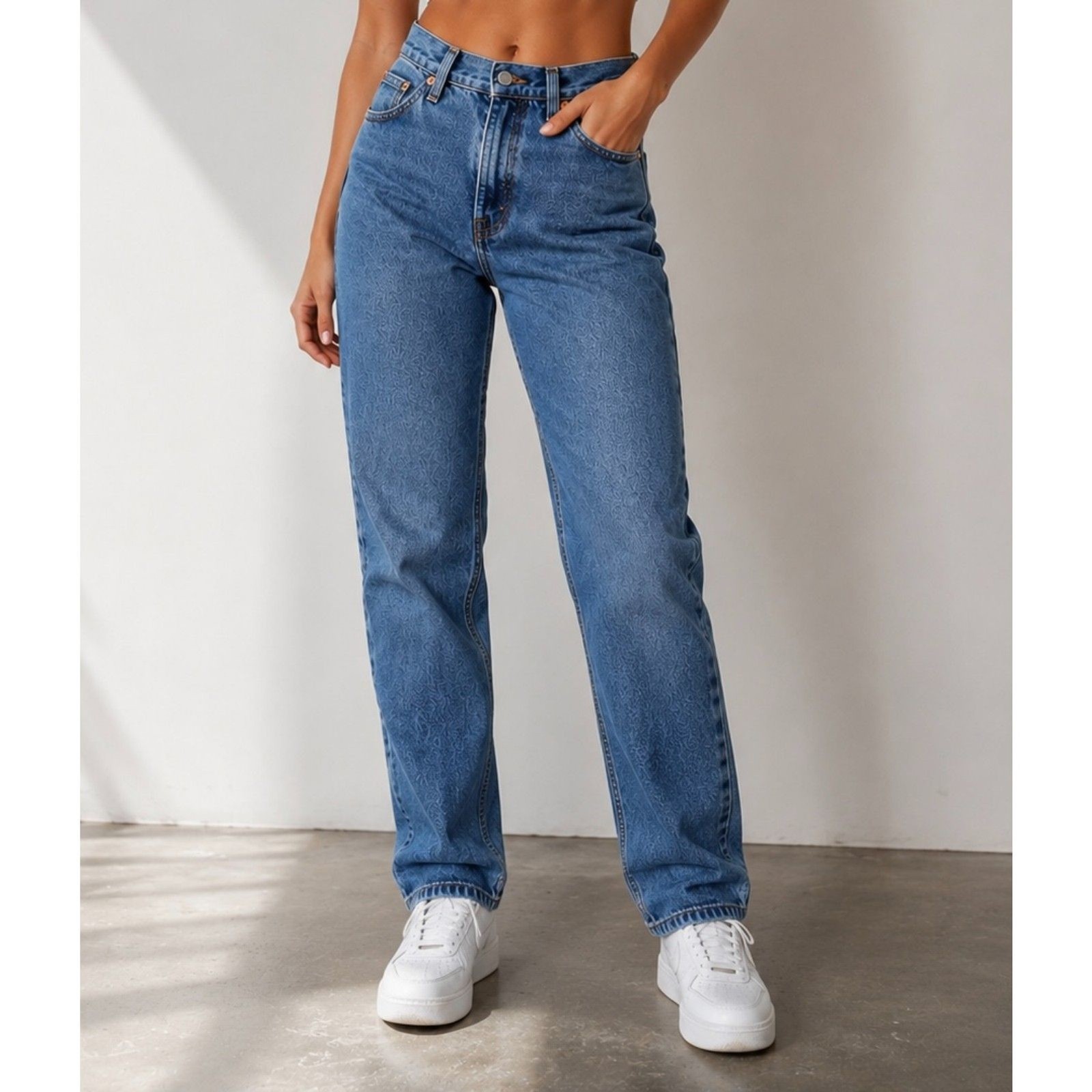 Levi’s 550 Relaxed Fit Jeans Womens 29×30 Medium Wash Straight Leg Y2K Grunge
