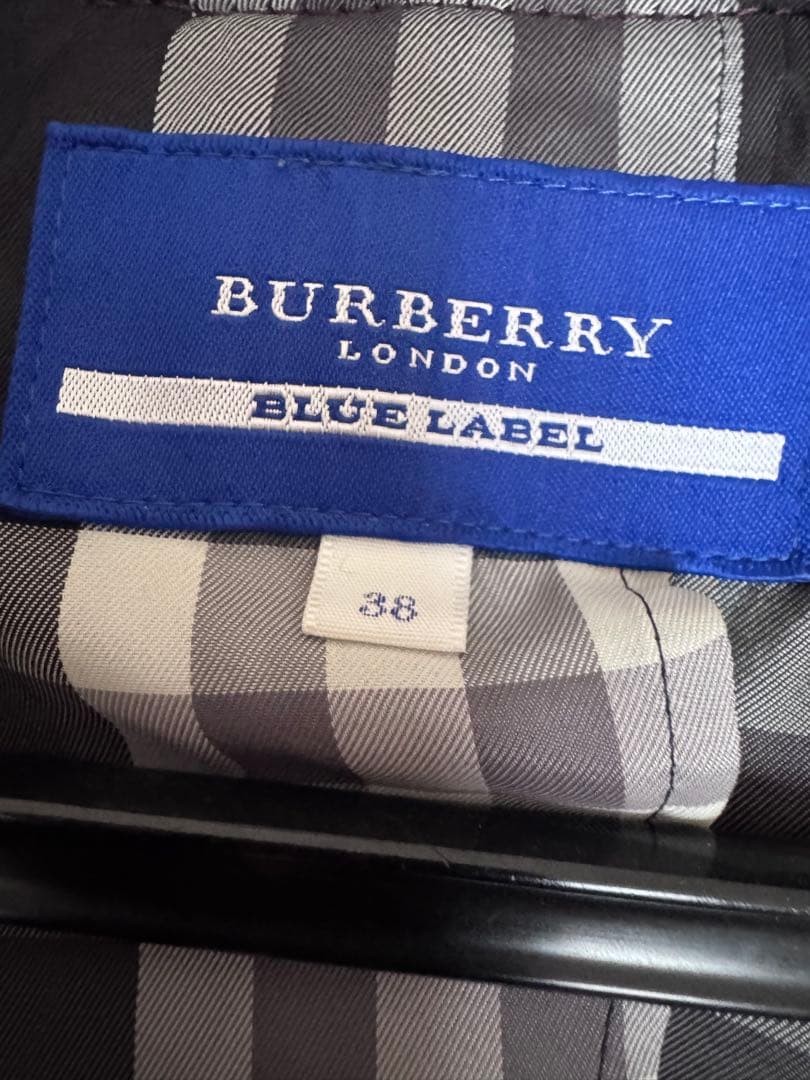 Burberry Blue Label Short Duffle Coat Purple