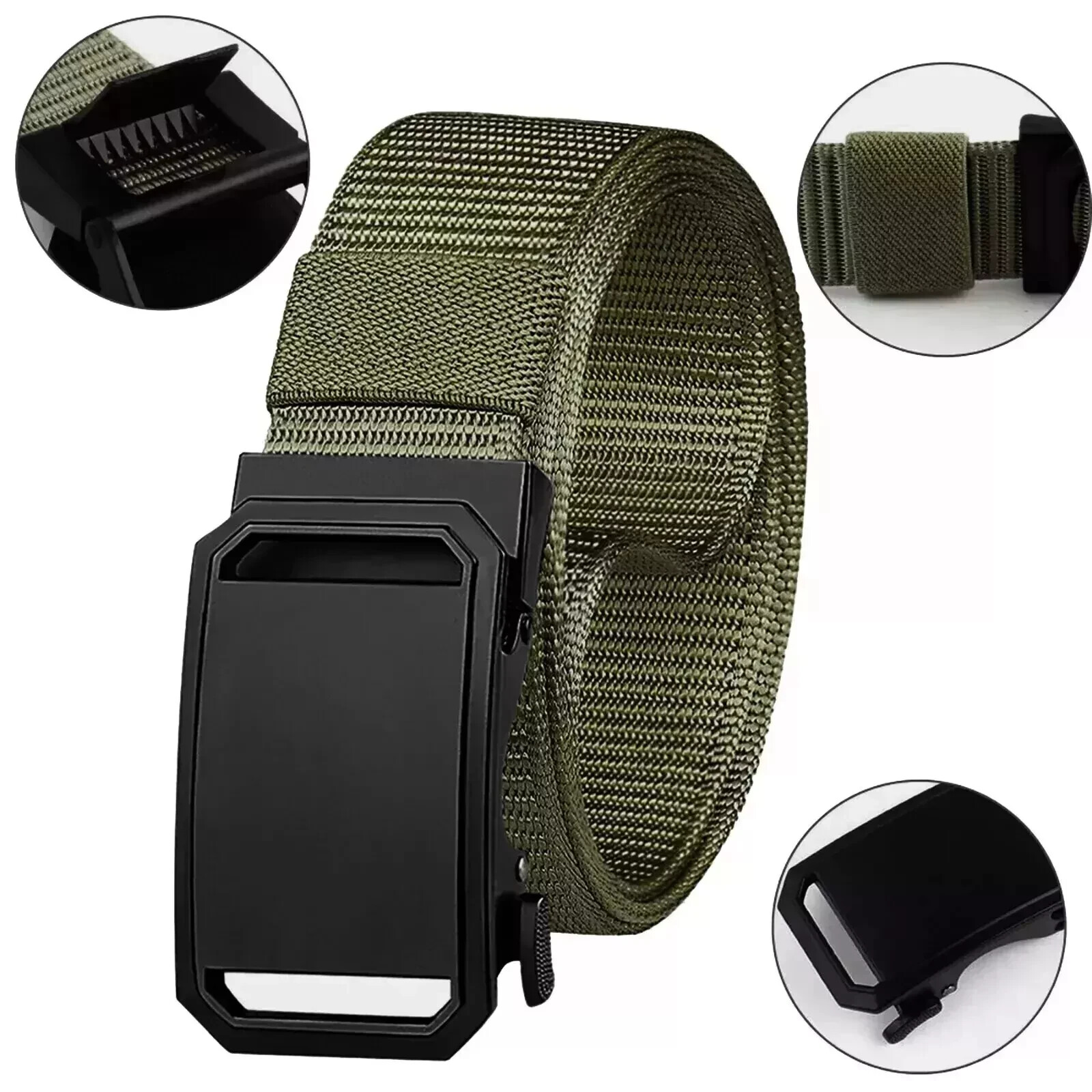 Men’s Military Tactical Belt Adjustable Buckle Gun Belt Quick Release Nylon Belt