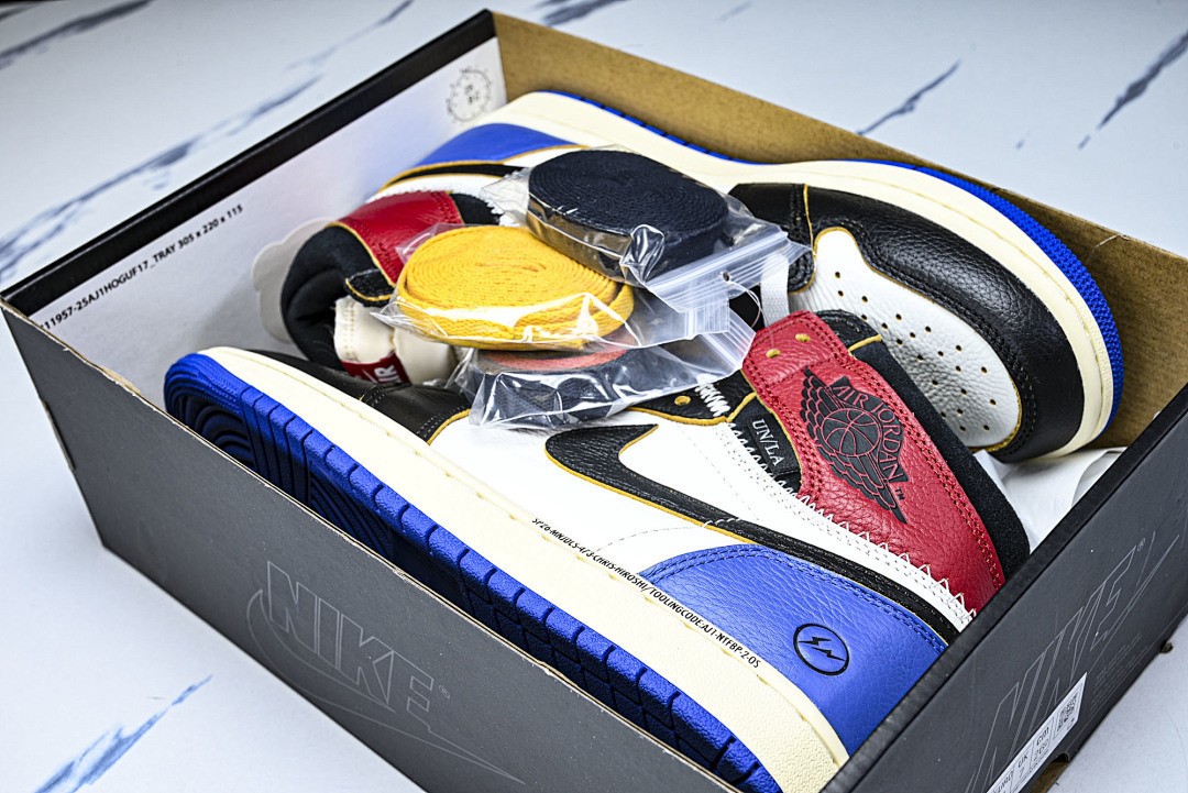 IO7847-002 AJ 1 Retro High OG SP Fragment x Union LA Varsity Red Sport Royal