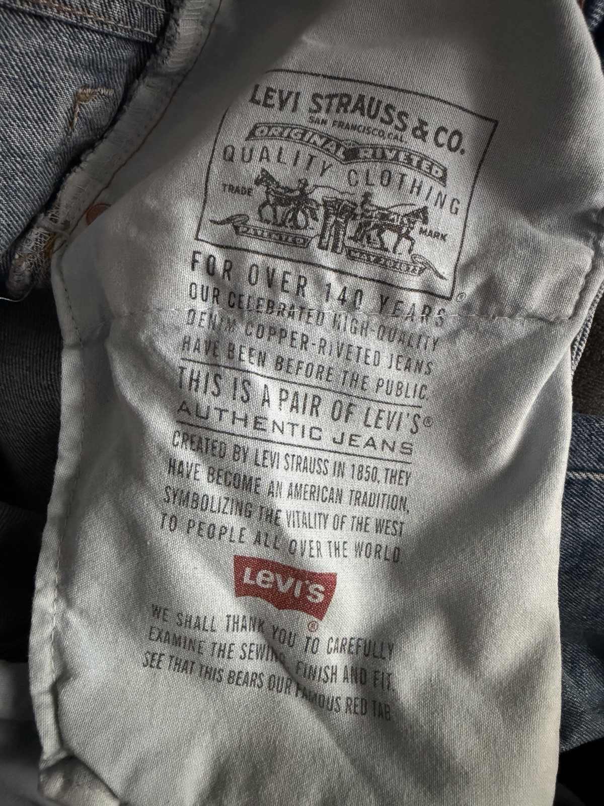 Vintage 1996 Levi’s 560 Loose Fit Tapered Leg Jeans USA Made 40×34 100% Cotton