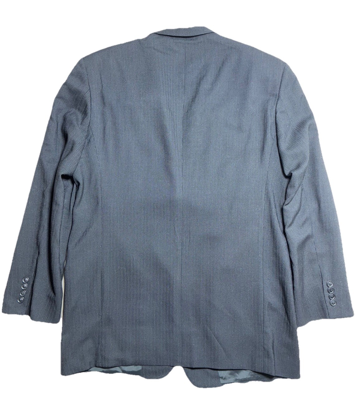 Armani Collezioni Saks Blazer Men’s 40R Charcoal Herringbone Wool Italy *hole