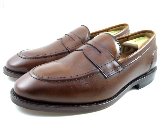 Allen Edmonds “Randolph 2.0” Leather Penny Loafers 8.5 EEE Dark Chili USA(783N)