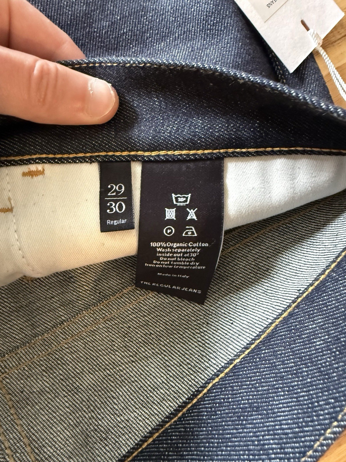 Asket The Regular Jeans Japanese Raw Denim Men’s 29Wx30L Made in Italy Brand New