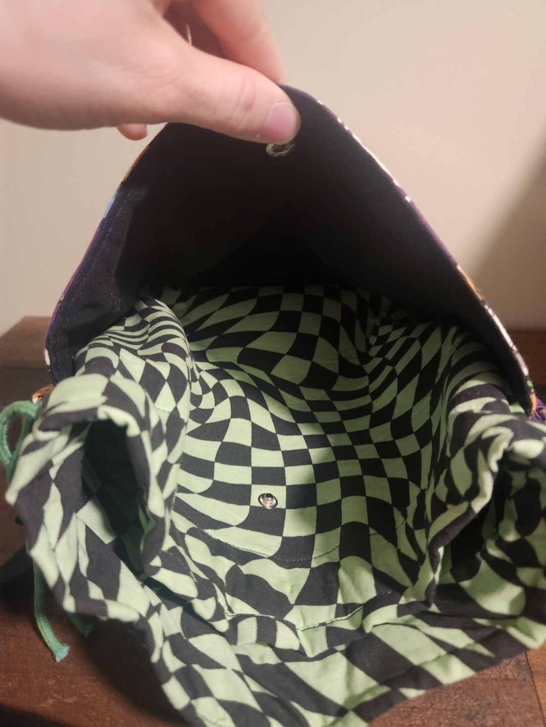 Handmade Goosebumps Drawstring Crossbody Bag