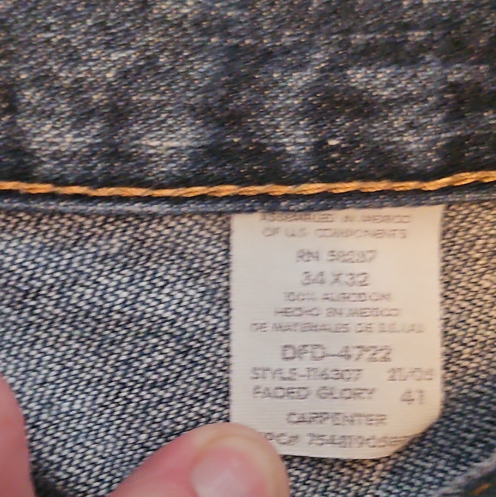Polo Jeans Co. Men’s Regular Fit Medium Wash Blue Denim Straight Cargo Jeans