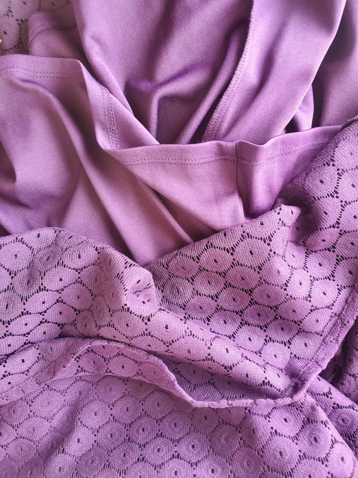 Black Label by Evan Picone Dress Womens 14 Purple Faux Wrap Elegant Classic NWTs