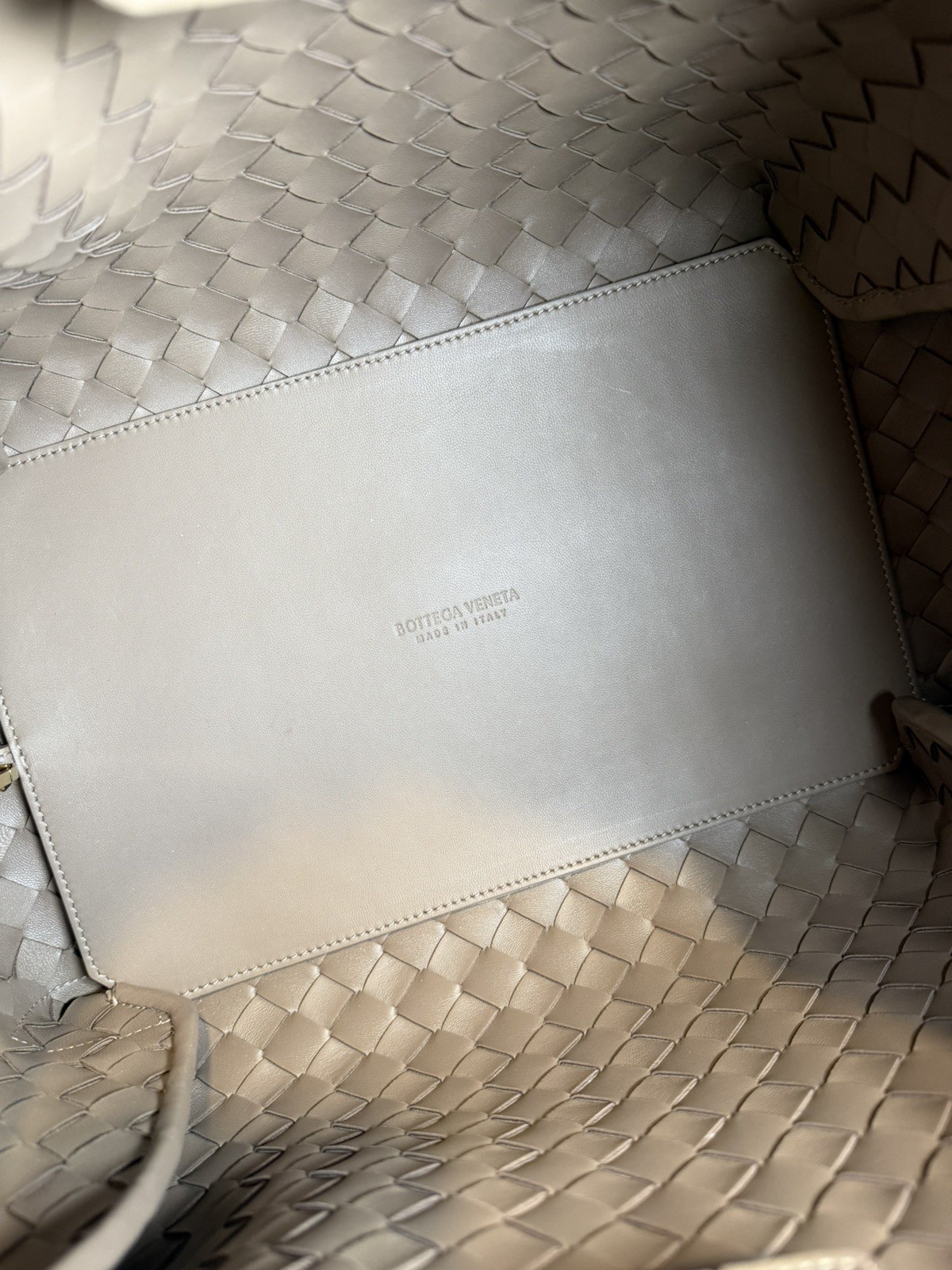 Bottega Veneta Intrecciato Large Parachute Shoulder Bag Pinecone