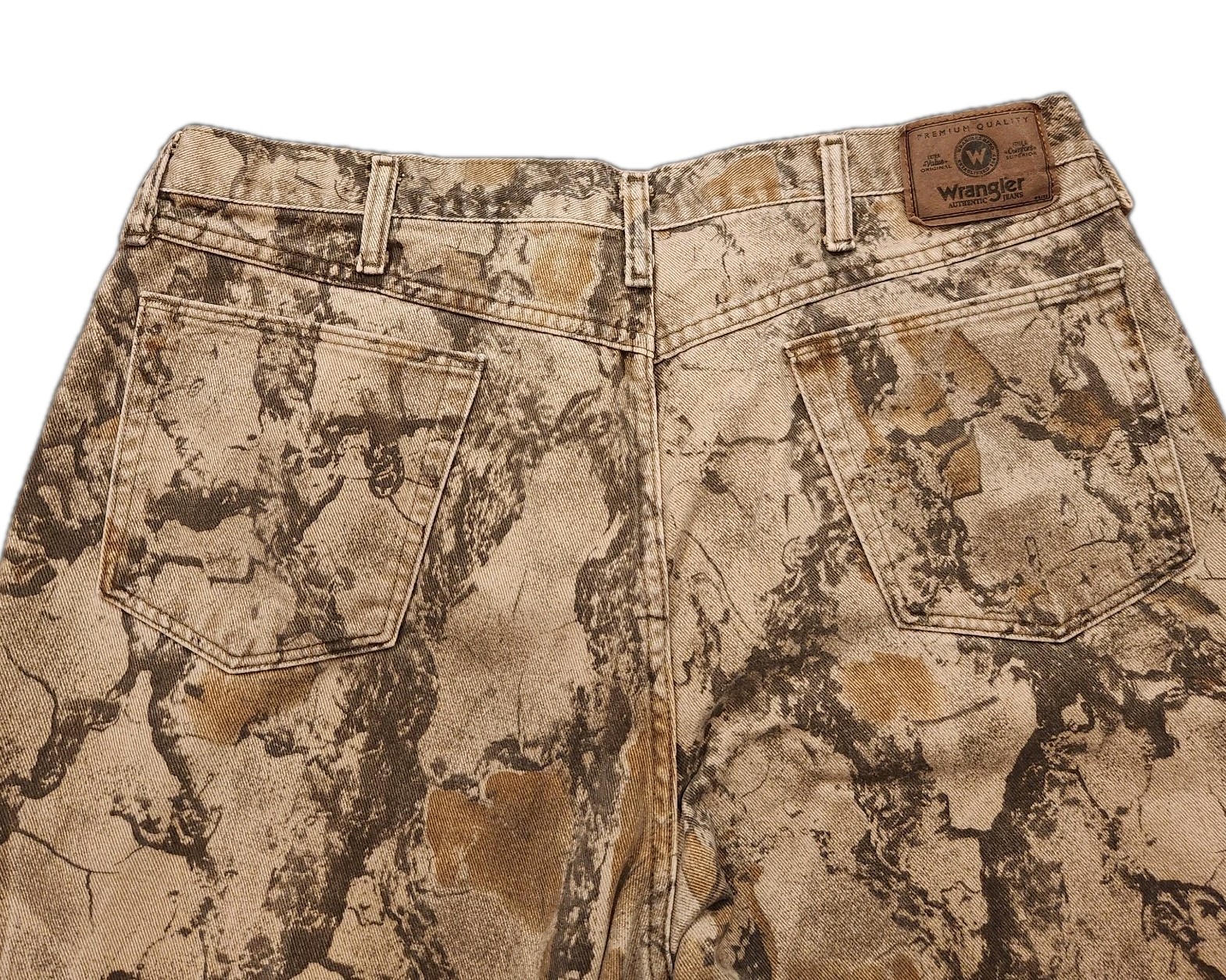 Wrangler Men’s Sz 40×32 Camo Outdoor Hunting Double Knee 100% Cotton