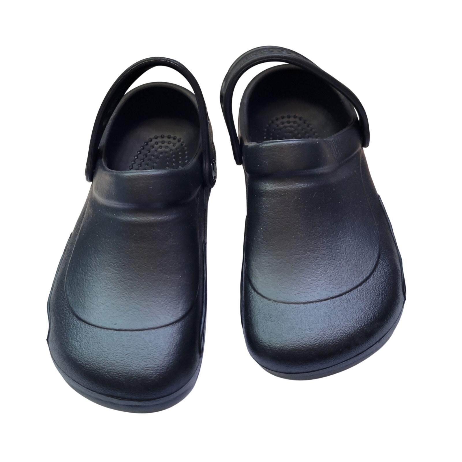 Crocs At Work Classic Black Clog Shoes Size W=6/M=4 63026-2953