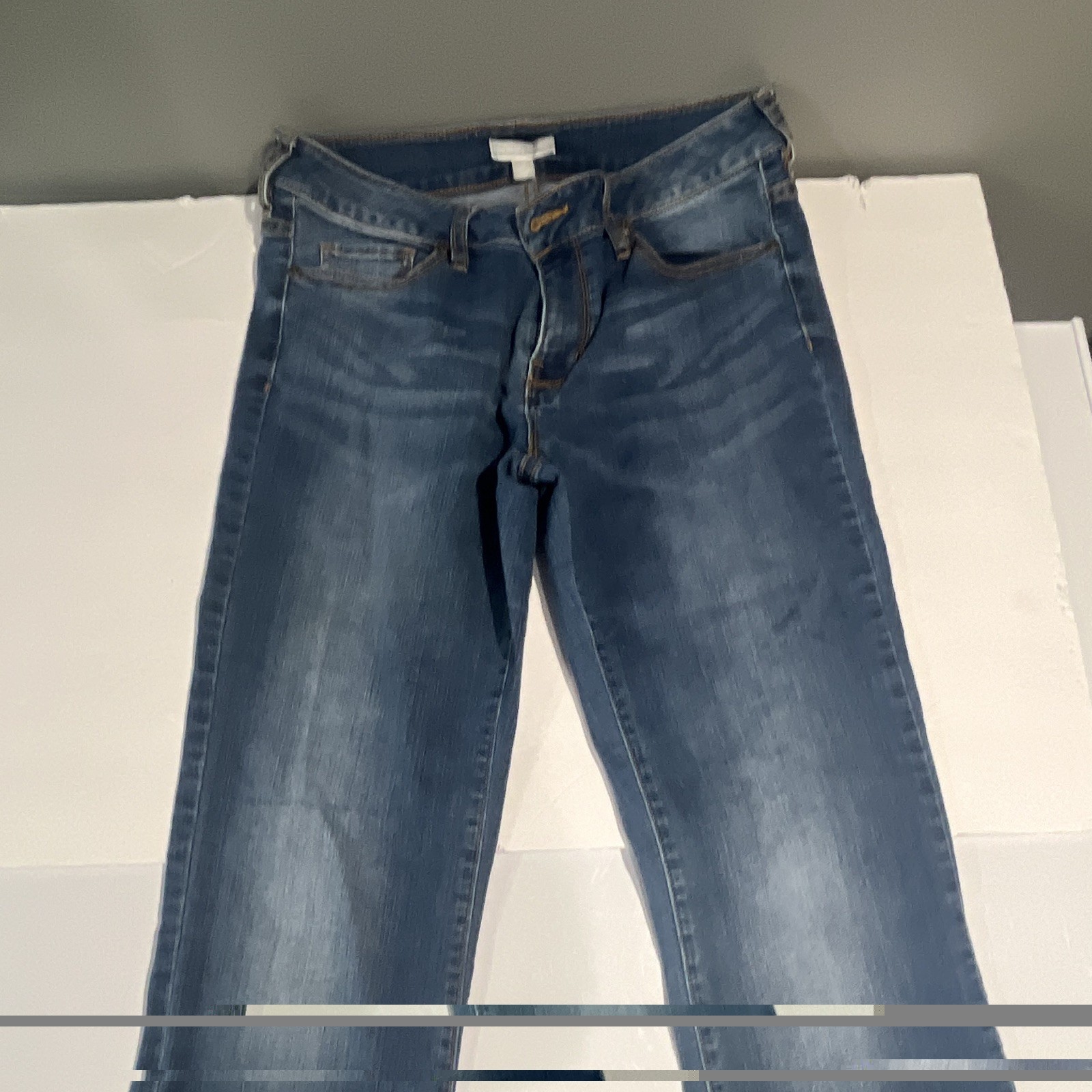 New York & Company Women’s Flared Jeans Blue Denim 5-Pocket Regular Size 10