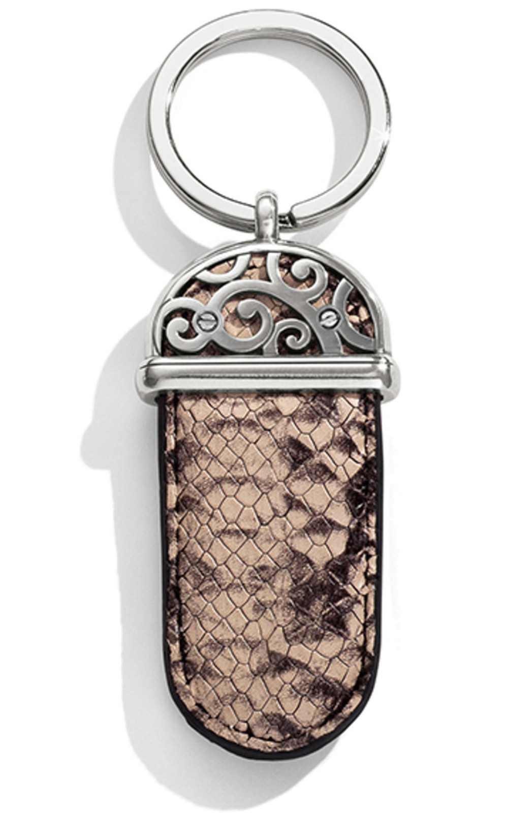 Brighton Brighton Pretty Tough Leather Key Fob Snake Print E1785 NWT $40