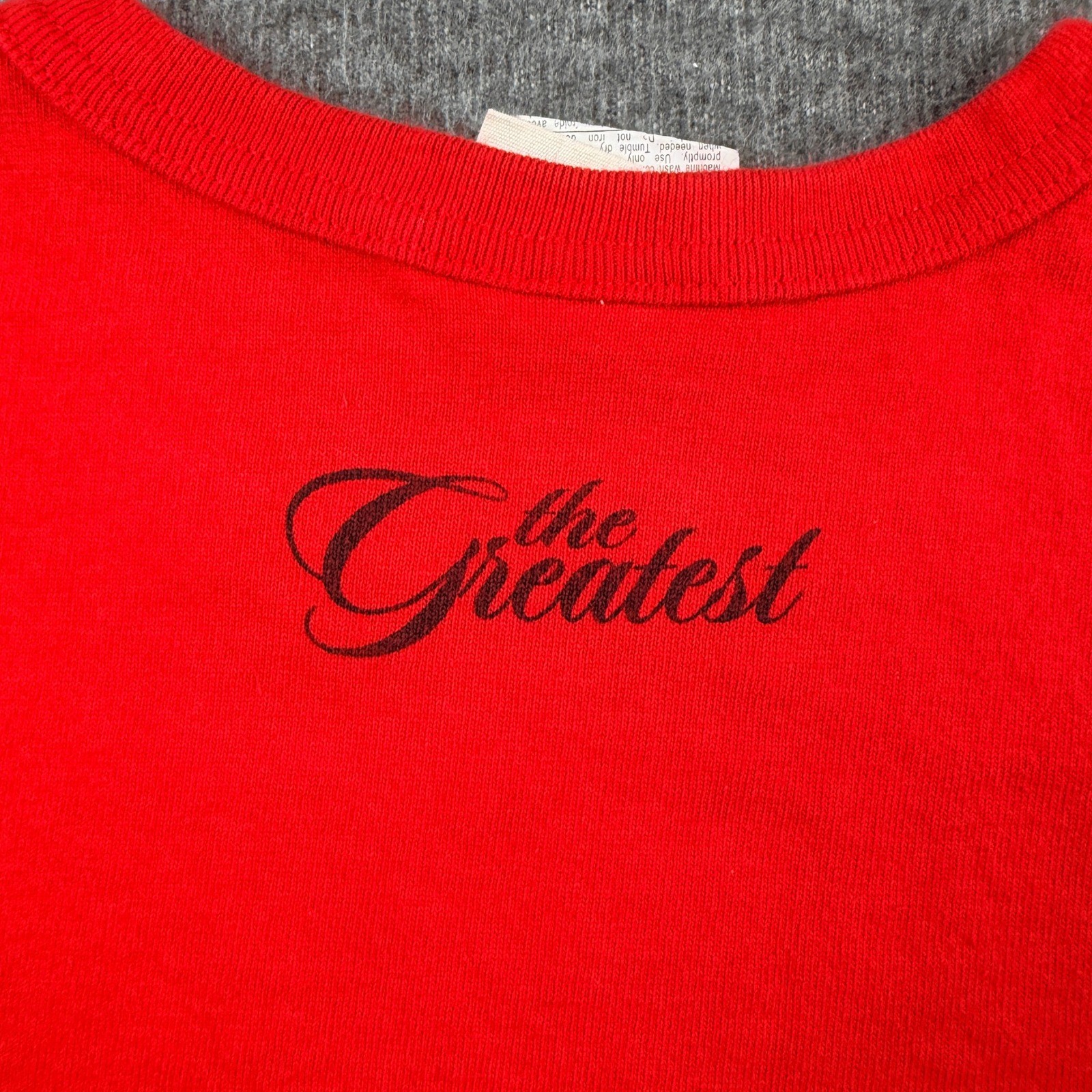 Champion X Muhammad Ali Red Graphic T-Shirt S Small GT19T 2WC The Greatest Mens