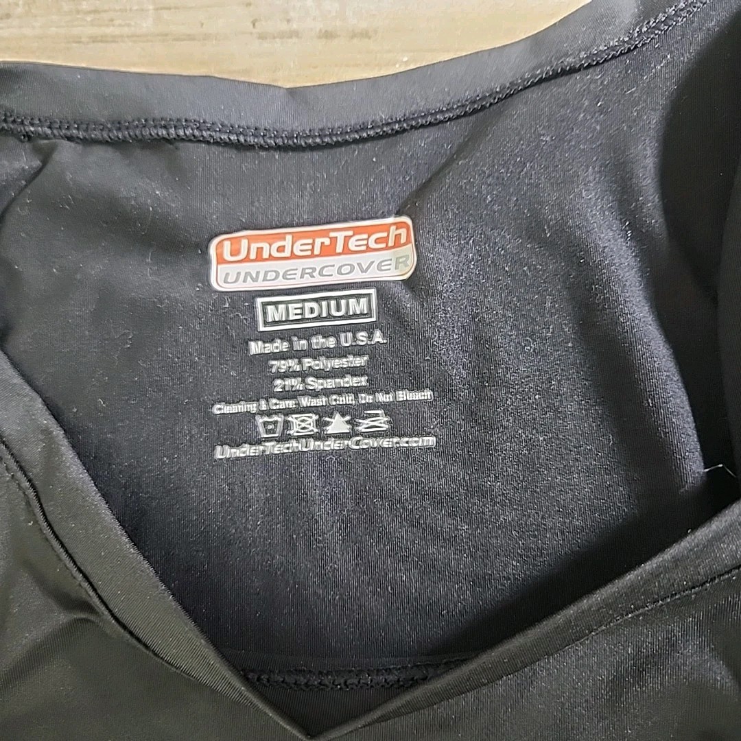UnderTech Undercover Concealment Shirt Women Size Medium Black Tank Top Double