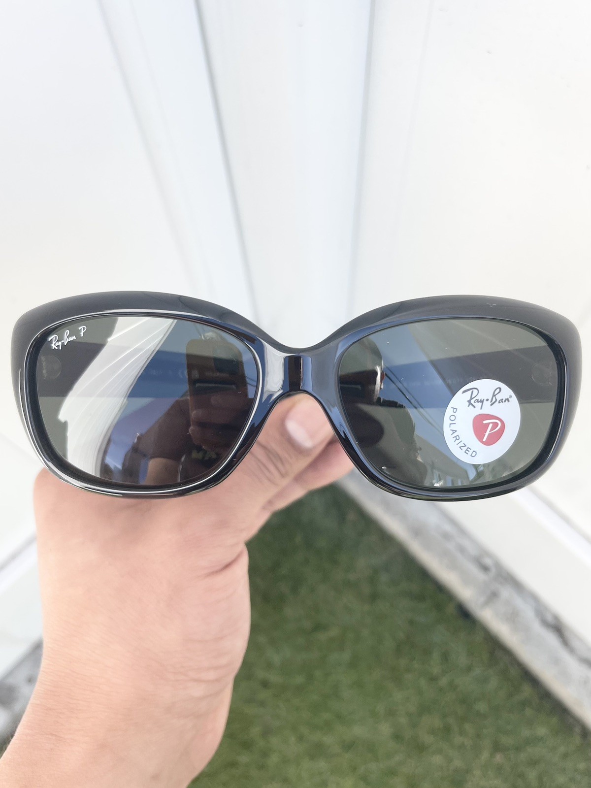 NEW Authentic Ray-Ban Jackie Ohh Polarized RB4101 4101 Black G15 Lens 58/17