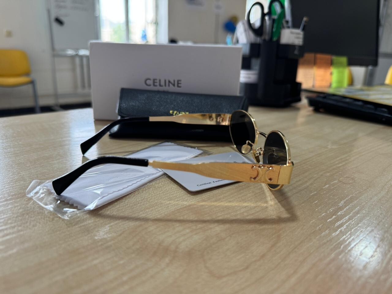 Sunglasses Celine Triomphe metal with gold frame Lenses Eyeglasses Medium