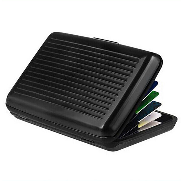 Men Women Waterproof Security Wallet Aluminum Metal Pocket Case Box Card Holder
