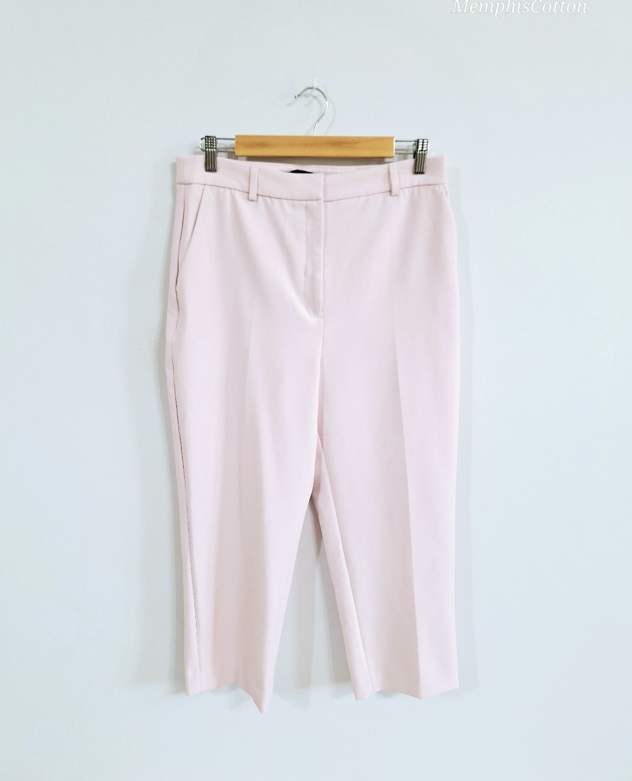 Express Editor Pink 2-Piece Pant Suit Set Sleeveless Vest & Straight Pants 10S