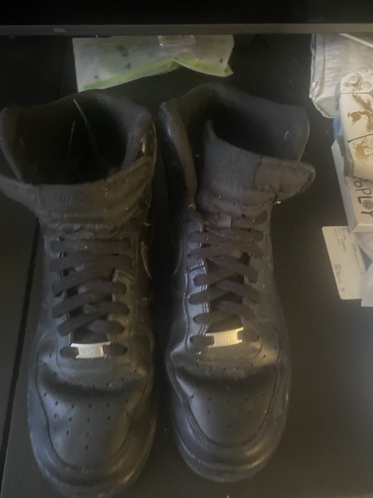 Size 11 – Nike Air Force 1 ’07 High Triple Black