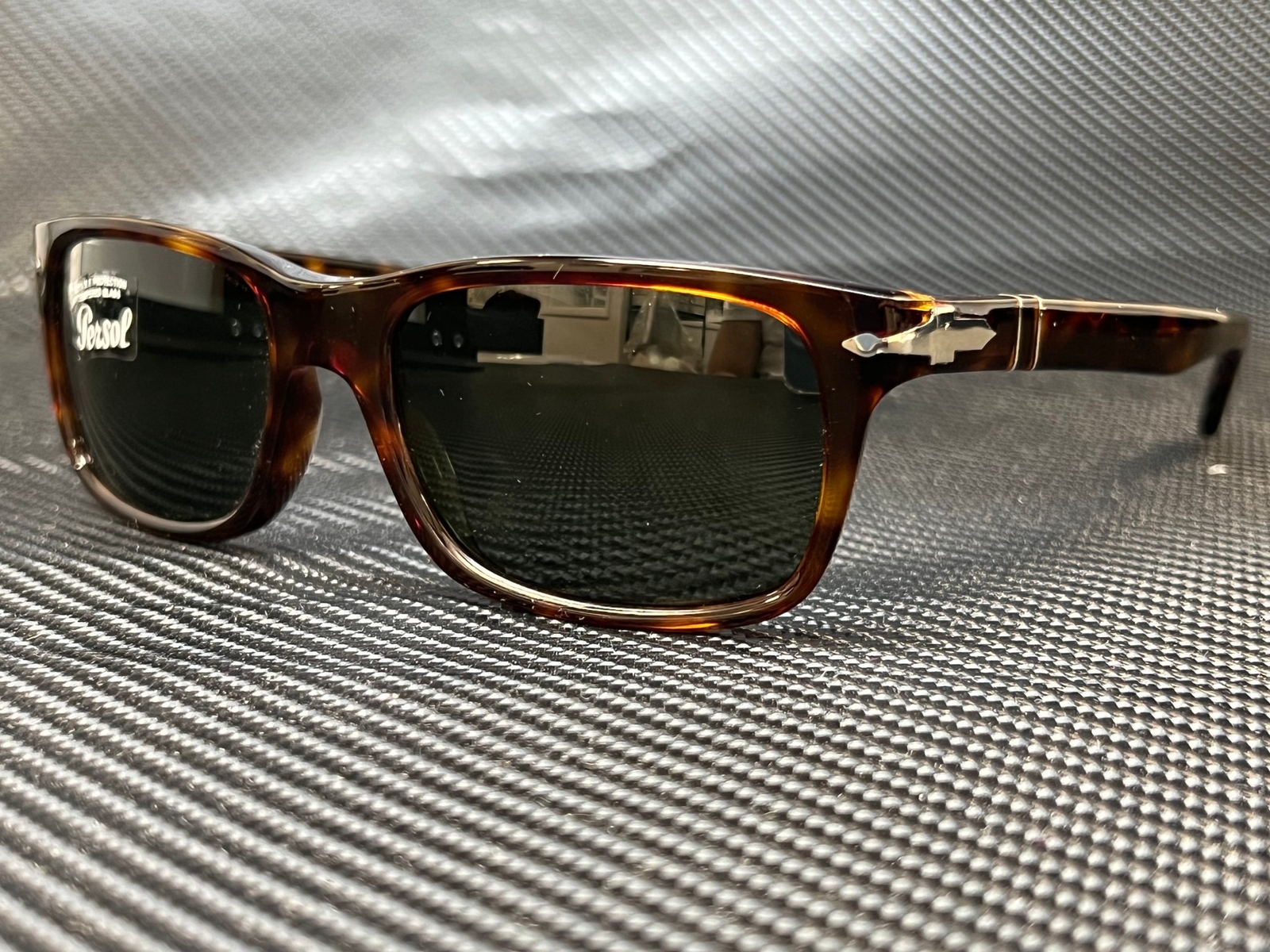 PERSOL PO3048S 24 31 Havana Rectangle Men’s 58 mm Sunglasses