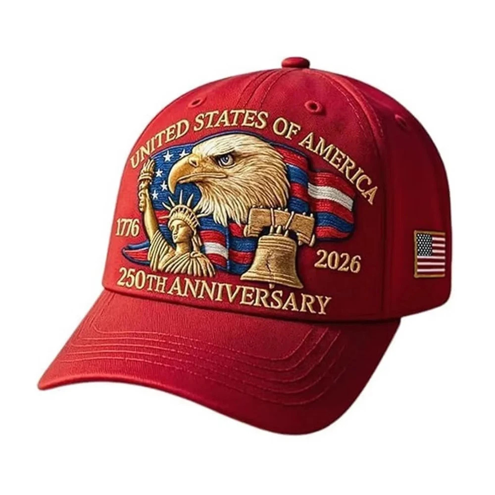 Baseball Cap United States 250th Anniversary Hat Suitable for Multiple Occasion