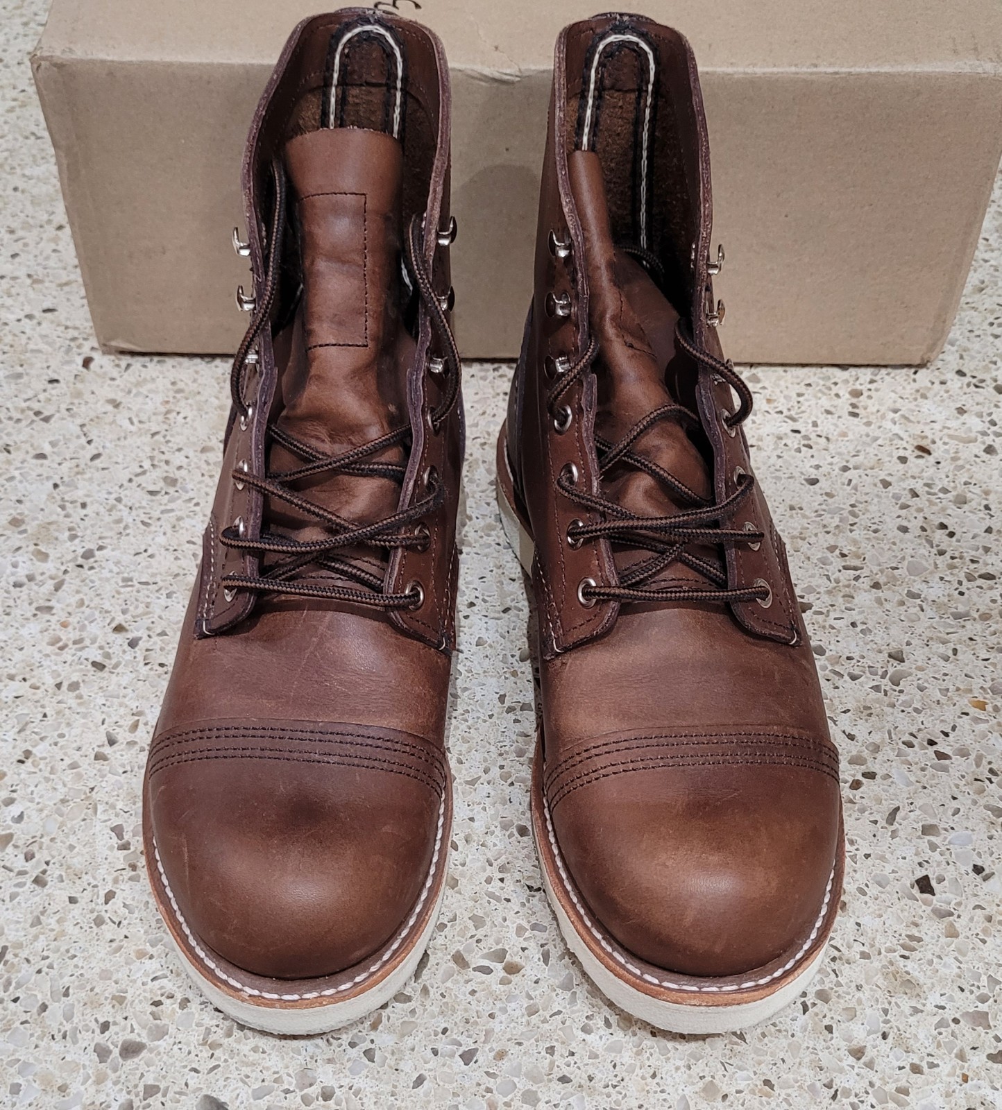 Red Wing Heritage Iron Ranger Traction Tread 8088 Amber Harness Leather boot 8 D