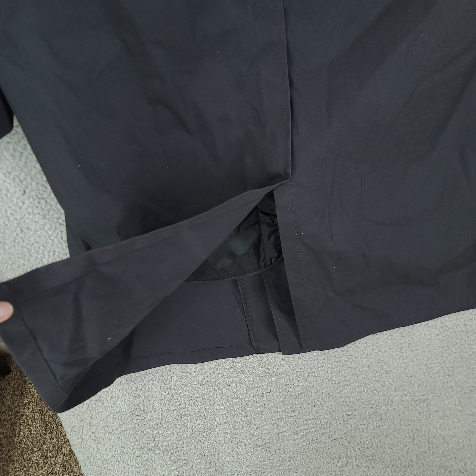Defence Logistics Trench Pea Coat Mens 44L Black All Weather Army Lined NWT FLAW