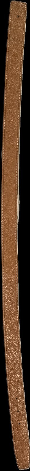 Hermes Leather Belt No Buckle 75 Cm Rrversible Black And Gold (Brown)
