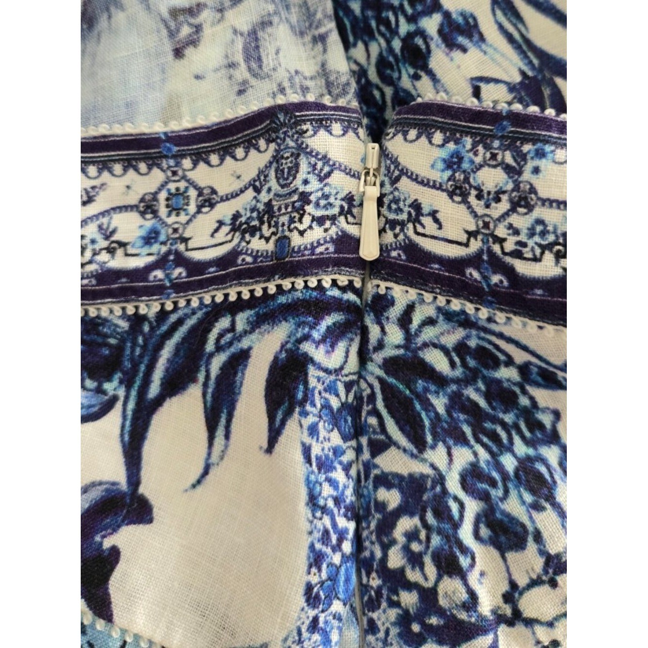 Camilla Linen Glaze and Graze Wide Waistband Shorts Size XS