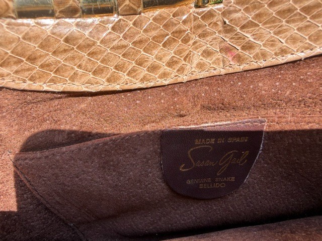 Vintage Susan Gail Snakeskin Bag