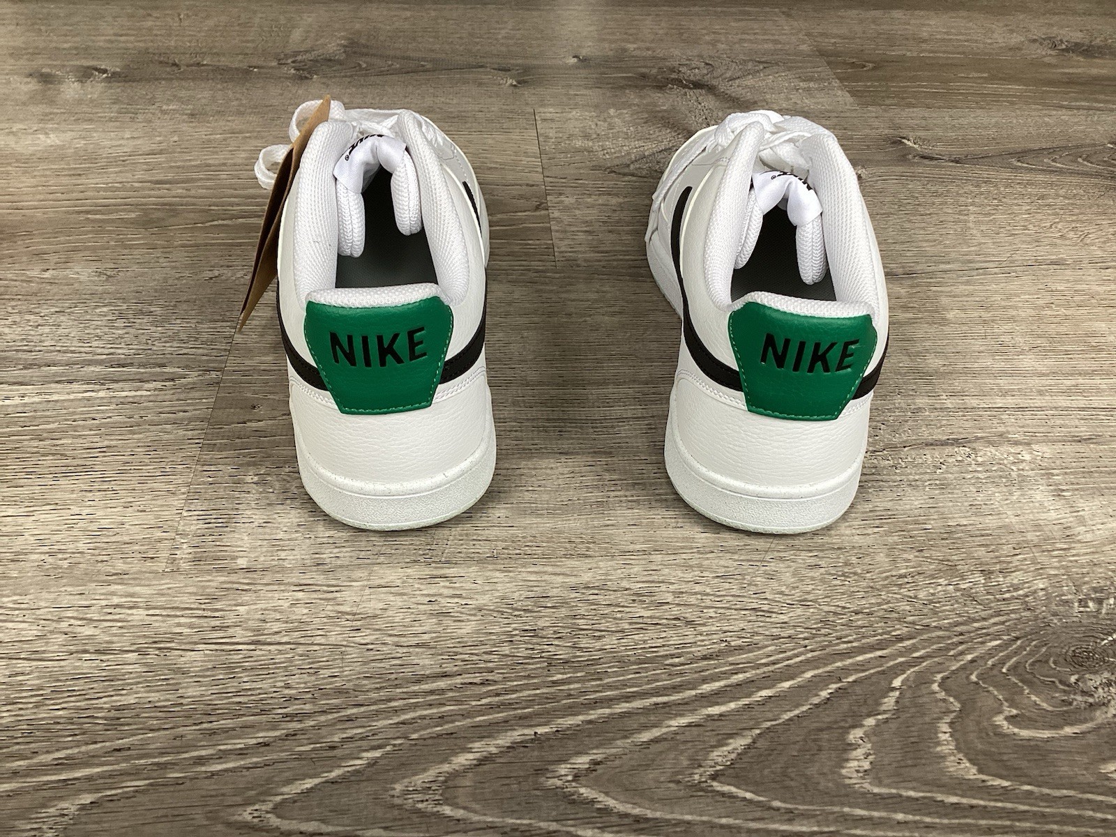 Nike Court Vision Low Mens 13 Next Nature White Black Green Sneakers DH2987-110