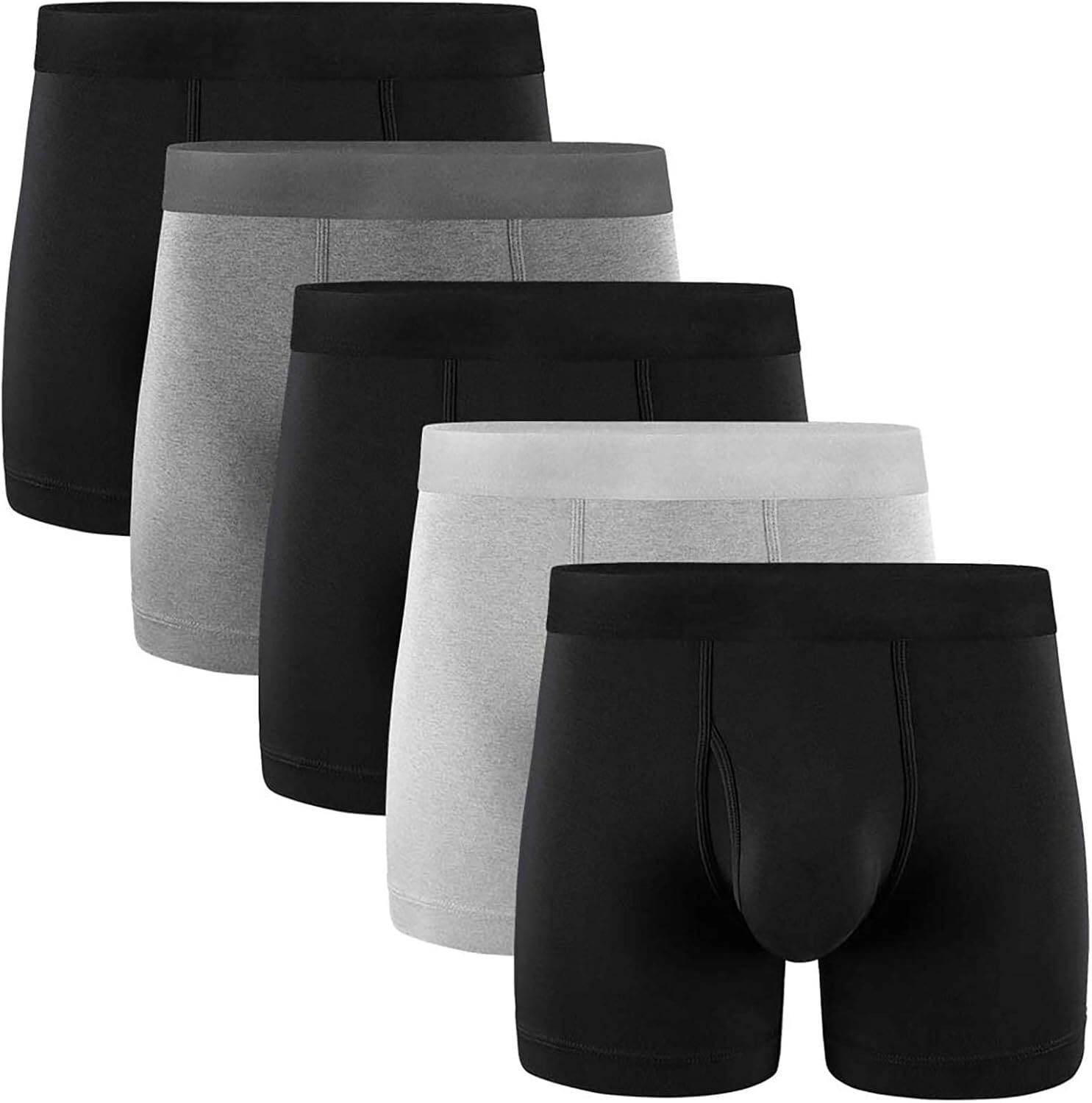 5Mayi Men Underwear Boxer Briefs Cotton Regular Long Mens Boxer Briefs Und
