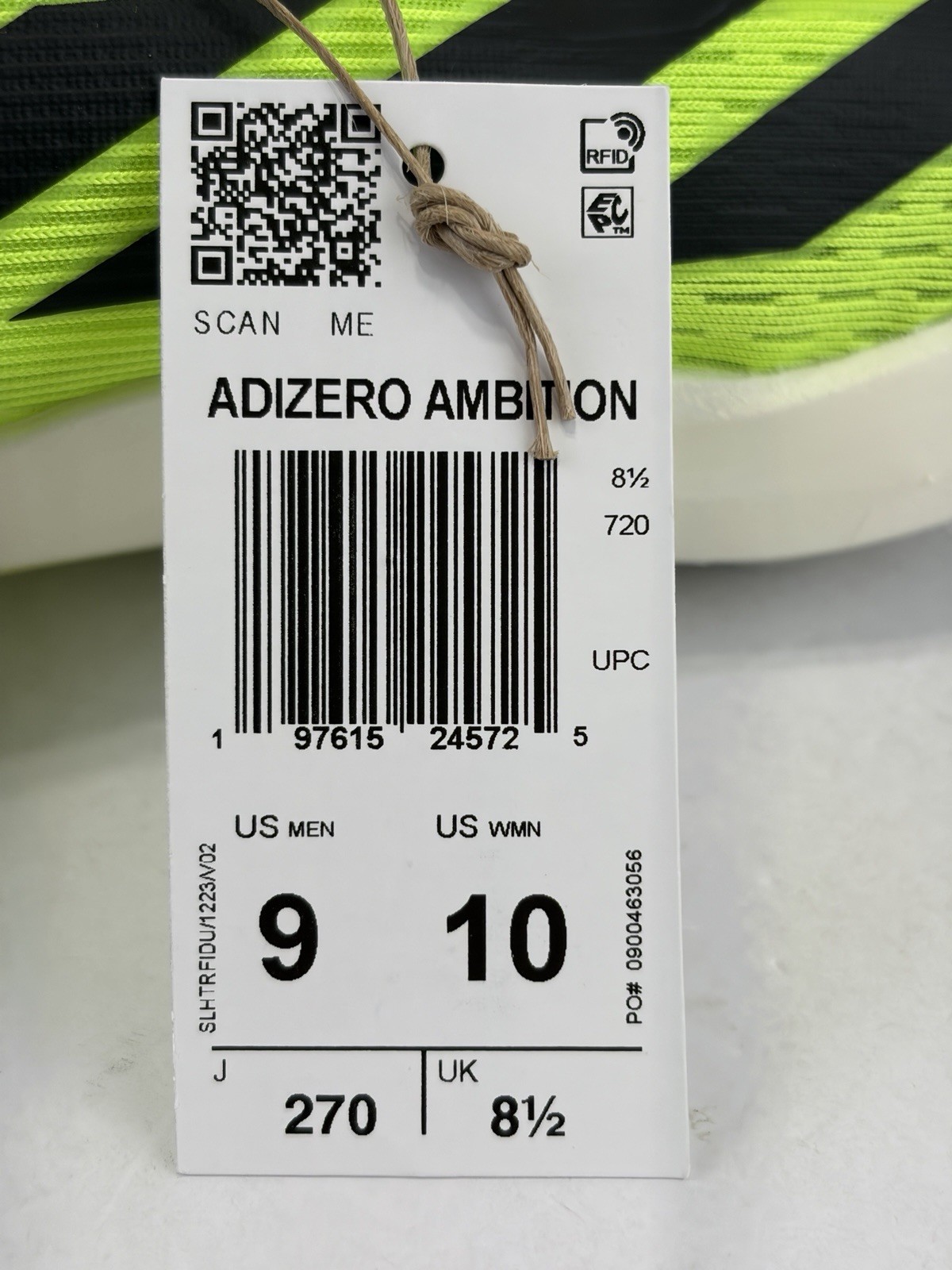 adidas Adizero Ambition Lucid Lemon Spikes IH5798 Men’s 9 Women’s 10 NWT $150